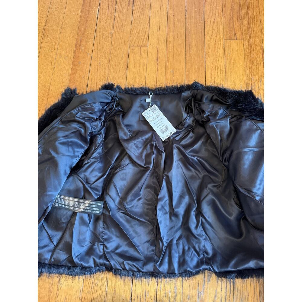 Mango Womens Faux Fur Cropped Jacket XL - Picture 5 of 10